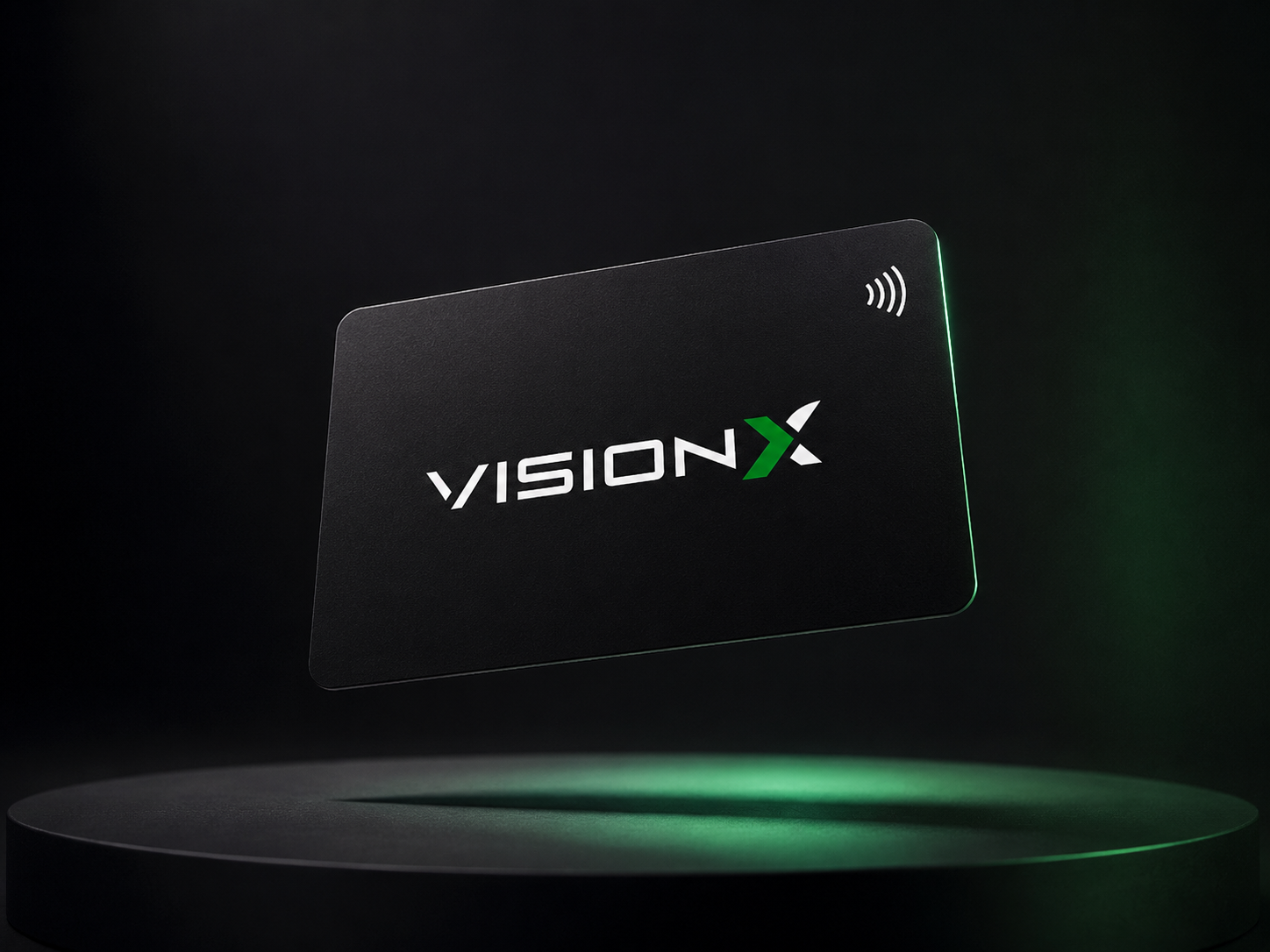 Vision X NFC Smart Card on Podium